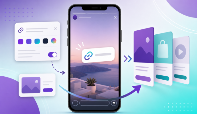 Instagram hikayeye link ekleme ve link çıkartması kullanımını anlatan TRMedya görseli